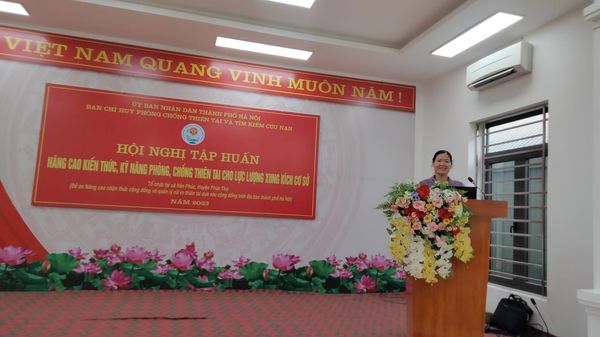 Tập huấn nâng cao kiến thức, kỹ năng phòng, chống thiên tai cho lực lượng xung kích cơ sở năm 2023